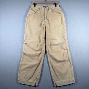 Icebox Original Lifestyle Engineering Tan Corduroy Wide Leg Pants Mens 30x29